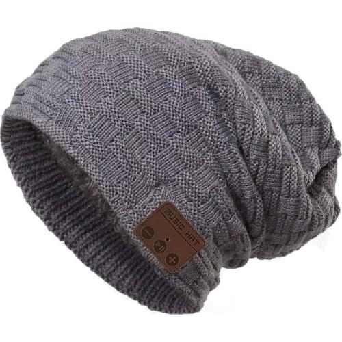 Wireless Beanie Hat Women Men Hats Beanie with 5.0 Headphones Winter Musical Knit Cap for Outdoor Sports Skiing Running Skating