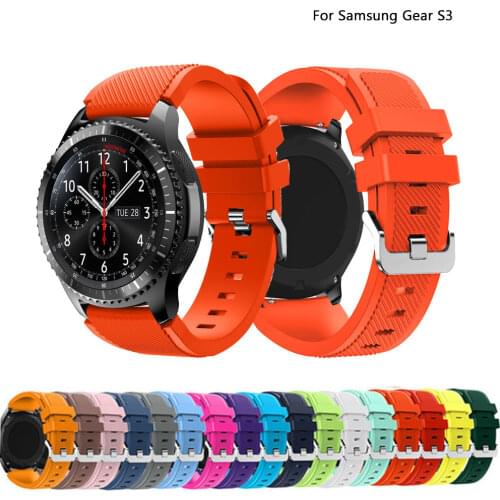 22mm WatchBand for Samsung Gear S3 Frontier/Classic Huawei Watch Gt Silicone Smart Watch Band For Samsung Galaxy Watch 46mm