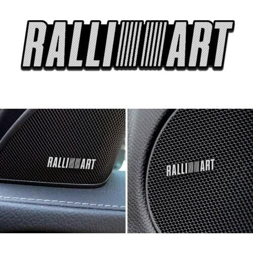 4Pcs Car Interior Accessories Speaker Audio Badge Sticker For Mitsubishi Lancer X 10 9 Outlander 3 4 ASX Montero 2021 2020 2019