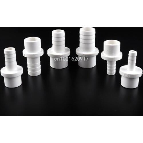 5pcs PVC Pagoda Connector Garden Hose Adapter Irrigation Pipe Soft Hose Joint Aquarium Accessories 20/25x5/8/10/12/14/16/18mm