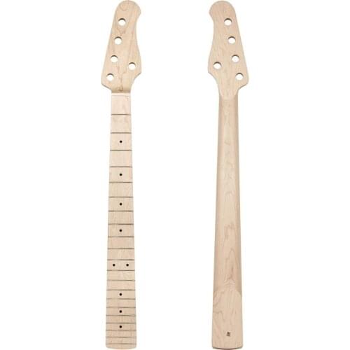 Kmise Bass Neck 5 String for Electric Bass Guitar Canada Maple 21 Large Frets Bolt