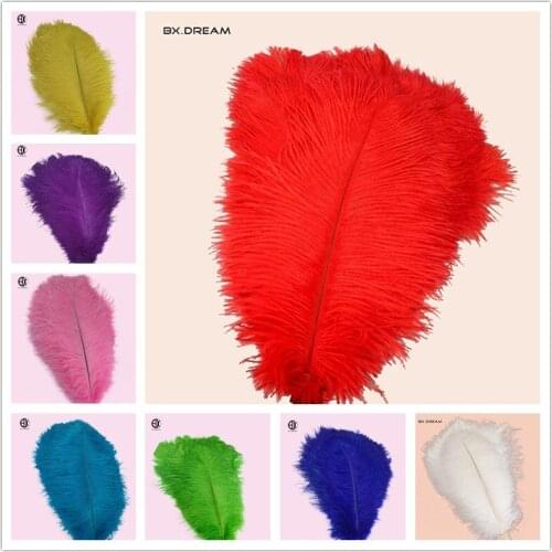 Promotions 10PCS40-45 cm cute cheap colorful ostrich feather DIY jewelry and wedding performance accessories feather