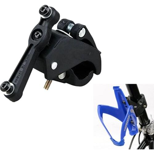 Black Bike Bicycle Cycling Handlebar Mount Cage Bicycle Kettle Rack Adapter Bike Cycling Handlebar Water Bottle Cup Holder