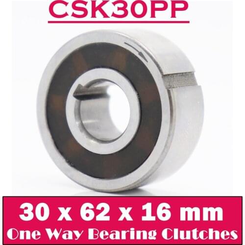 CSK30PP One Way Bearing Clutches 30*62*16mm ( 1 PC) With Keyway CSK6206PP FreeWheel Clutch Bearings CSK206PP