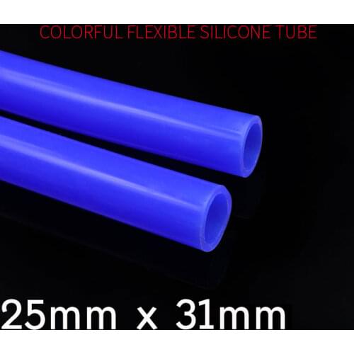 Colorful Flexible Silicone Tube ID 25mm x 31mm OD Food Grade Non-toxic Drink Water Rubber Hose Milk Beer Soft Pipe Connector