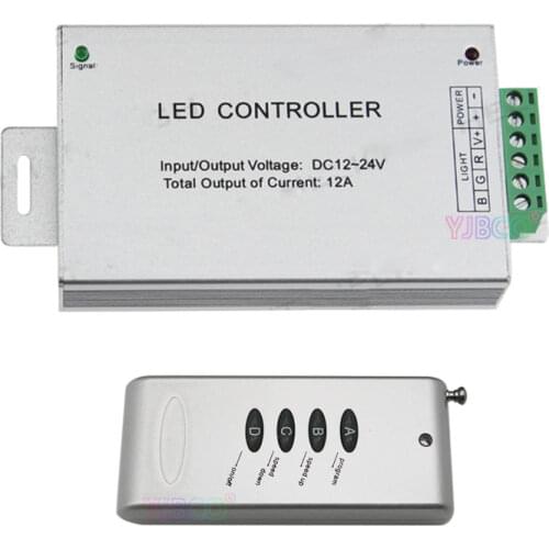 DC12~24V 12A 24A 30A 4 key RGB LED Controller RF Wireless Control Switch Free Shipping