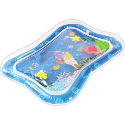 Sea Animal Print Baby Inflatable Play Mat Infant Toy For Newborn Boy Girl Water Entertainment Playing Swimming Parent-child Inte
