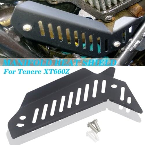 For Yamaha Tenere XT660Z Manifold Heat Shield Protecting Mask Insulation Board Baffle Exhaust Pipe System Guard Protector Cover
