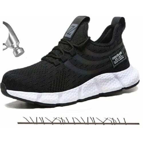 Brand Work Safety Shoes for Men boots Steel Toe Shoes Construction Industrial Indestructible Shoes Sneakers Anti-puncture Shoes