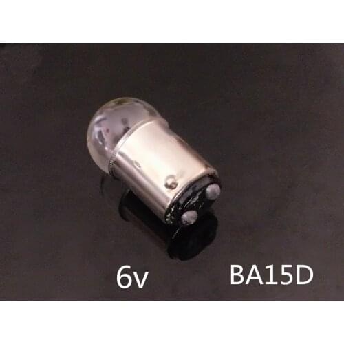 BA15D 6V Indicator bulb 6V BA15D Instrument bulb 6V B15D two Contacts 15mm base