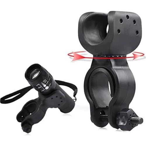 Bicycle Light Holder Portable Bike Flashlight Stand 360 ​​Degree Rotation LED Cycling Lamp Mount Bracket Bike Accessories