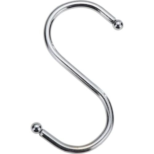 10Pcs Stainless Steel Practical Hooks S Shape Kitchen Railing S Hanger Hook Clasp Holder Hooks For Hanging Clothes Handbag Hook