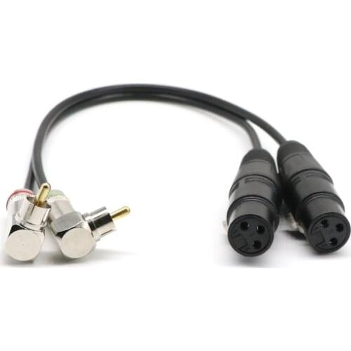 Elbow double cannon mother turn double lotus two parallel line XLR/RCA microphone microphone guitar line DMX signal line