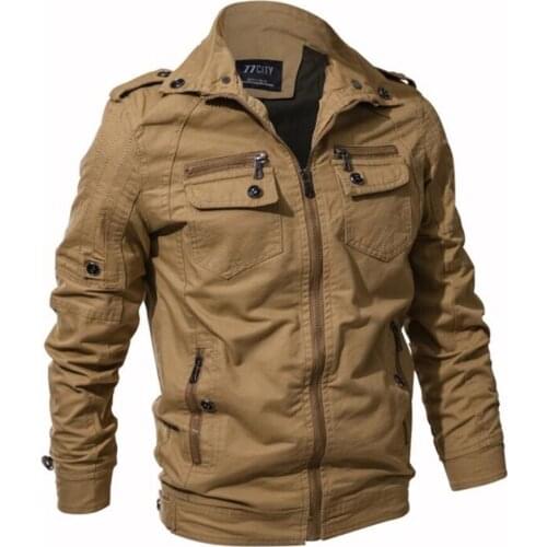 Plus Size 6XL Military Jacket Men Spring Autumn Coats Casual Outwear Pilot Air Force Cargo Jackets Men Clothing