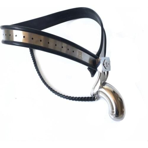 Male Adjustable Model-Y Stainless Steel Chastity Belt Device Enclosed Totally Cock Penis Cage Adult Bondage Bdsm Sex Toy 4 Color