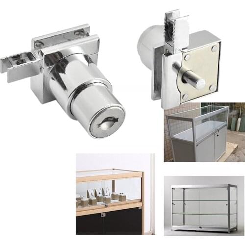 Door Lock Keys Set Cabinet Display Showcase Glass Sliding Zinc Alloy Door Locks Home Doors Hardwares