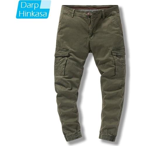 2020 New Men Jogger Cargo Pants Tactical Military Pants Men Casual Loose Sweatpant Men 100% Cotton Trousers Big Size Streetwear