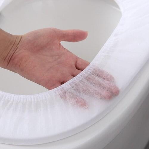 10pcs/lot Disposable Toilet Seat Cover Mat Portable Safety Toilet Seat Pad For Travel/Camping Bathroom Accessior