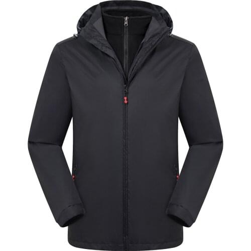 Solid color detachable outdoor jacket wholesale custom advertising shirt group uniform overalls jacket GYJ9805