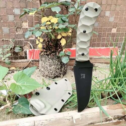 60-61 HRC DC53 blade handle hunting fixed knife outdoor camping tactical utility knives survival TOOL