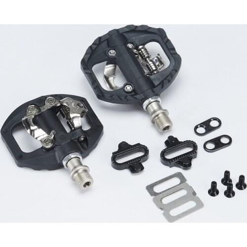 Mountain Bike Pedal 9/16" Sealed Bearing Platform SPD Self-Locking Alloy MTB Bicycle Pedals With Cleats For SHIMANO LOOK KEO