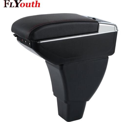 For Great Wall Hover M4 2012-2014 Car Armrest Box USB Charging Heighten Double Layer Central Store Content Cup Holder Ashtray
