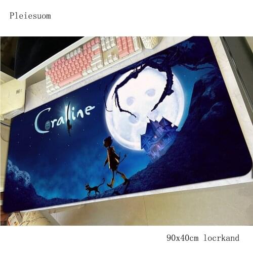 Coraline padmouse Popular accessory 900x400mm mouse pad best seller gaming enterprise rubber mats keyboard large mouse mat gamer