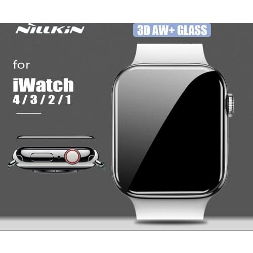 Nillkin for Apple iWatch 4 3 2 1 Glass 3D AW+ Full Cover HD Tempered Glass Screen Protector for Apple Watch 38MM 40MM 42MM 44MM