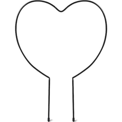 Heart Design Outdoor Garden Tools Climbing Flower Stand Iron 25*40cm Plant Support Frame