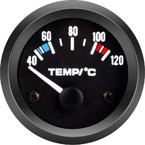 Car Gauge 2Inch 52mm Vehicle Meter 12V Black Shell Universal Vehicle Meter