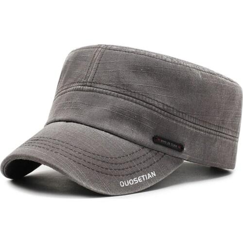 Fashion hip-hop wild baseball cap sports leisure travel flat top caps retro cowboy Washed hats snapback hat Mens Tactical Hats