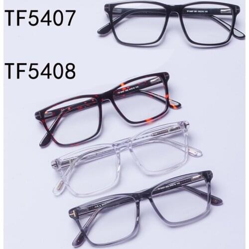 Tom tf408 logo box half frame simple business woman, male luxury brand anti Blu ray prescription myopia, reading