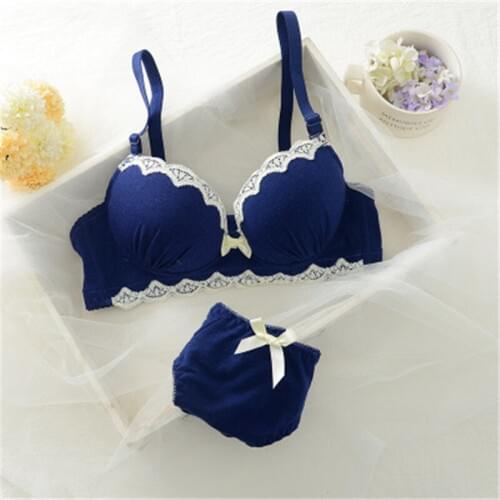 Fashion Spandex Teen bras Set Patchwork Young Girl Bra Set Underclothes Intimates Girls underwear Kids Lingerie Set