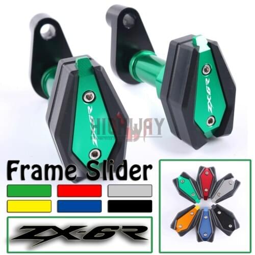 Motorcycle CNC Frame Crash Pad Engine Stator Sliders Protector Falling Protection For Kawasaki Ninja ZX6R ZX-6R 2013-2017