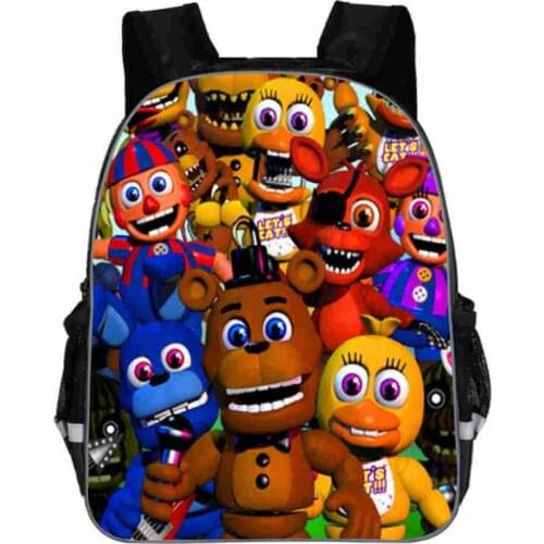 2021 New Kids Fashion Fredys Backpacks Printed Anime Backpack Boys Girls School Bags Children Book Bag Mini Daily Backpack