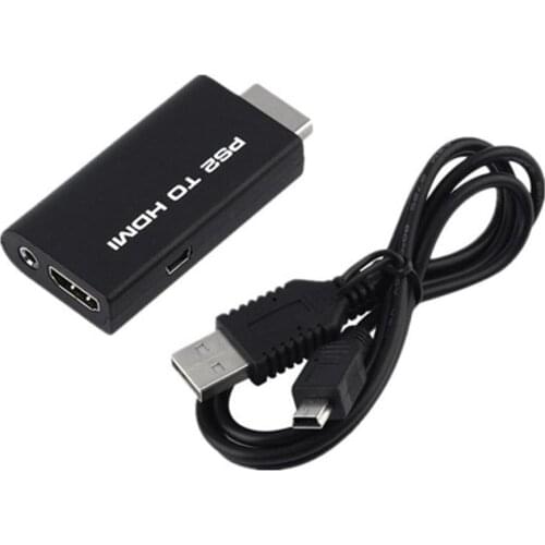For PS2 to HDMI Audio Video Converter Adapter AV HDMI Cable For PlayStation 2 Plug And Play Parts