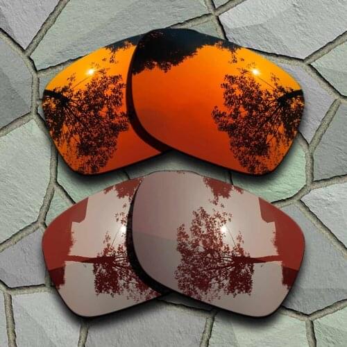 Red Orange&Bronze Brown Sunglasses Polarized Replacement Lenses for Oakley Holbrook