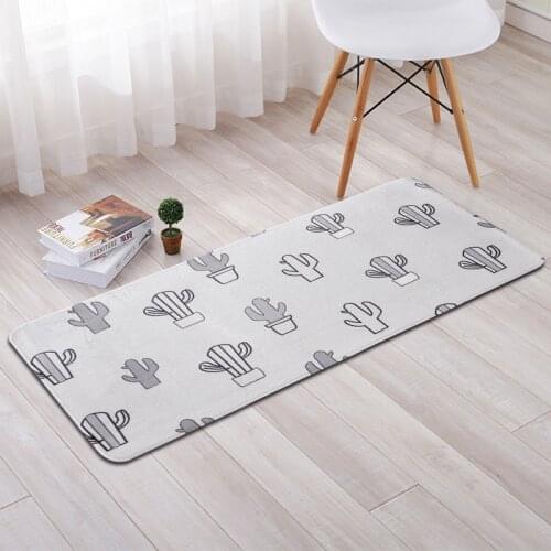 50X120cm Korean Simple Kitchen Mat Home Decor Entrance Doormat Anti-Slip Bathroom Carpet Sliding Door/Wardrobe Area Rug