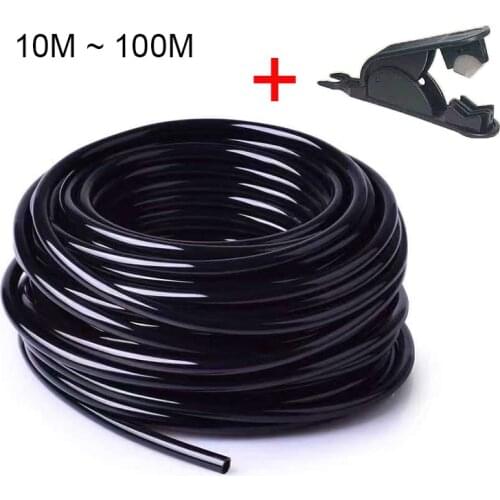 HEMAN Free Shipping 10M-100M Watering Hose 4/7 mm Garden Drip Pipe PVC Hose Irrigation System Watering Systems for Greenhouses