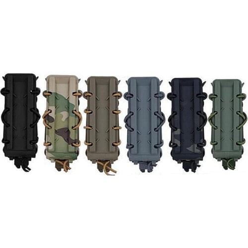 Tactical 9MM / 45ACP Molle Magazine Pouch Military Quick Release Belt Pouch Shooting Paintball Pistol Fast Carrier Case