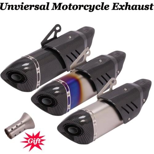 51MM Universal Motorcycle Exhaust Pipe Escape Modified Esacpe Exhaust Muffler For MT09 RC390 Ninja 650 DUKE 790 690 R3 R6 Z900