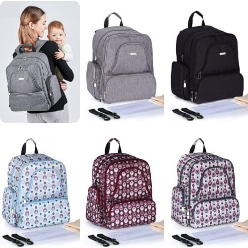 Nappy Diaper Bag Large Capacity Baby Bag Travel Backpack Waterproof Travel Maternity Zipper Bag Nursing Backpack Baby Care