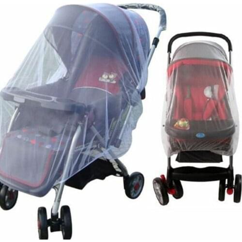 Whtie Stroller Pushchair Mosquito Insect Net Buggy Cover For Baby Infant