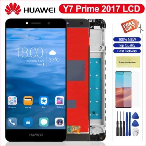 Lcd Display For Huawei Y7 Prime 2017 LCD Display Touch Screen Digiziter With Frame Digitizer For Huawei Y7 2017 TRT-L21 TRT-LX1