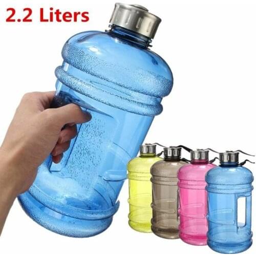 2.2L Large Capacity Drink Water Bottle Shaker Outdoor Travel Leakproof Outdoor Picnic Bicycle Climbing Big Cup Jug