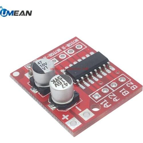 2 channel DC Motor Drive Module Positive inversion PWM Speed Controller Double H Bridge mini Stepper Driver super L298N