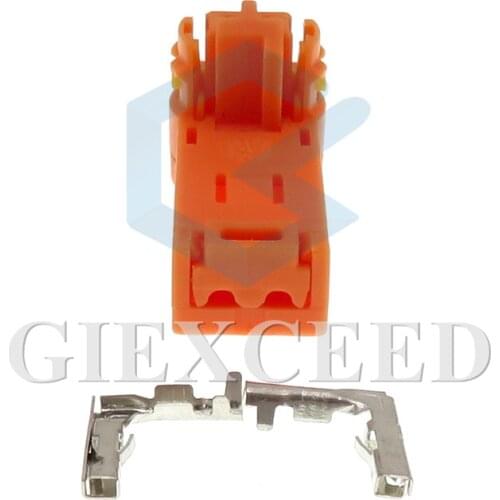 2 Sets 2 Pin Automotive Steering Wheel Hairspring Airbag Socket For Toyota Camry Corolla Crown Highlander