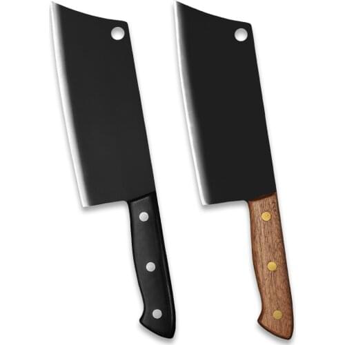 7.5 Inch Stainless Steel Full Tang Cleaver Knife Color Wood Handle Knife Ultra Sharp Blade Chinese Cleaver Pro Cooking Slicer