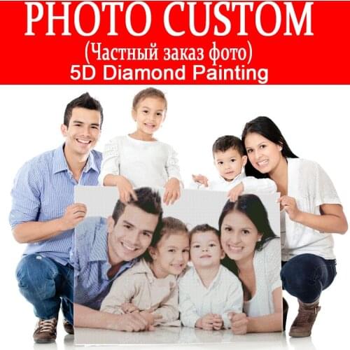 DIY PHOTO CUSTOM Diamond Painting Picture Square/Round Rhinestones Diamond Embroidery Beadwork Cross Stitch 5D Mosaic Home Decor
