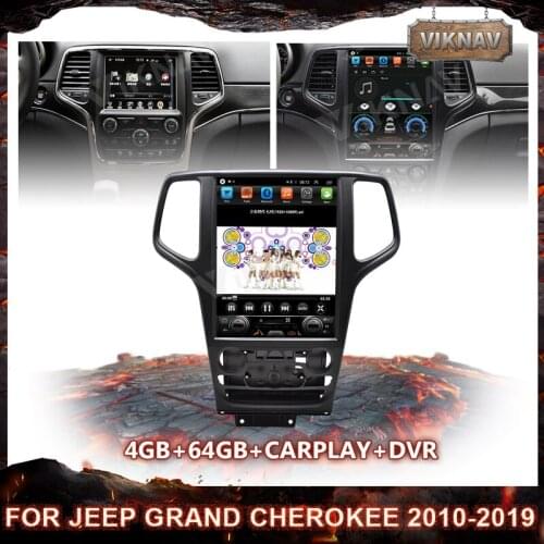 12.1 inch Android 8 core Car Radio GPS Navigation For Jeep Grand cherokee 2010-2019 Auto Multimedia Player Stereo Carplay